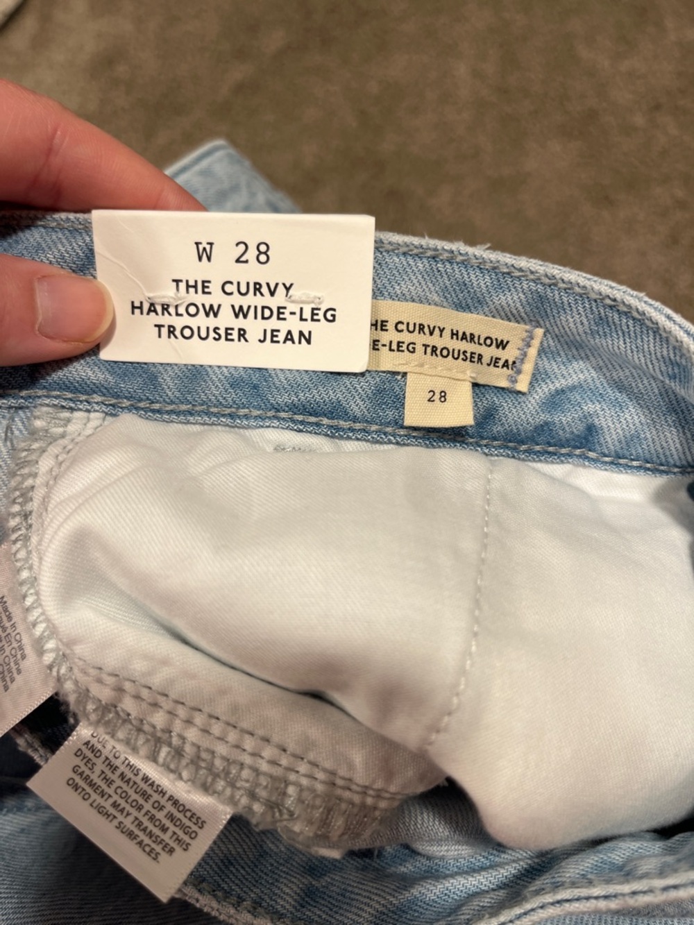 Madewell The Curvy Harlow Wide-Leg Trouser Jean Size 28 NWT - Picture 11 of 16